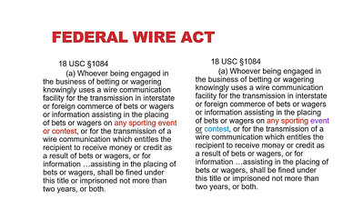 IGT Sues DOJ Over Wire Act